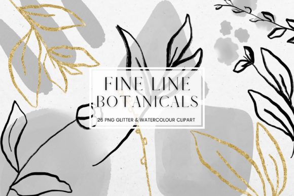 Download Fine Line Floral and Watercolour Clipart - Watercolour Collection