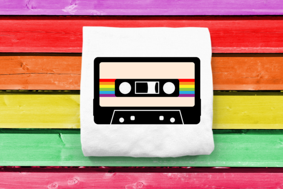 Download 80s Rainbow Cassette Tape SVG - 80s Collection
