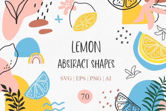 Download Lemon Modern Abstract Shapes Svg Clipart - Premium Resources