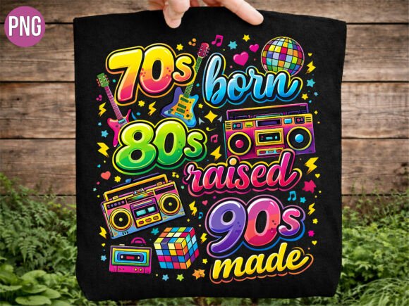 Download Retro 70s 80s 90s Neon Slogan PNG SHIRT - 80s Collection