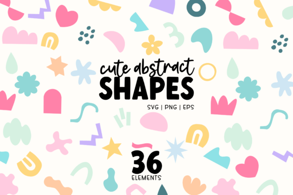 Download 36 Cute Abstract Shapes SVG Bundle - Premium Resources